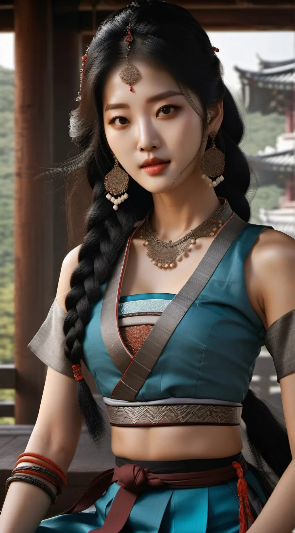 ai character: korean mother background