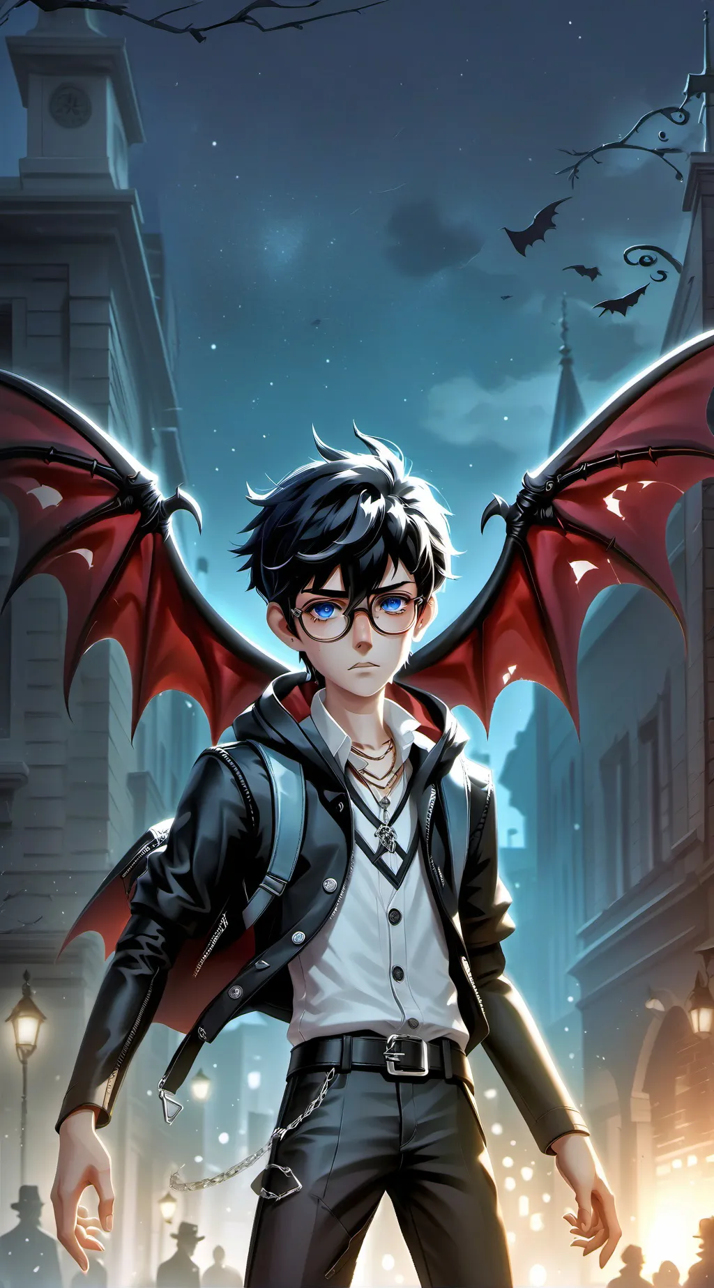 ai character: Canal crossings background