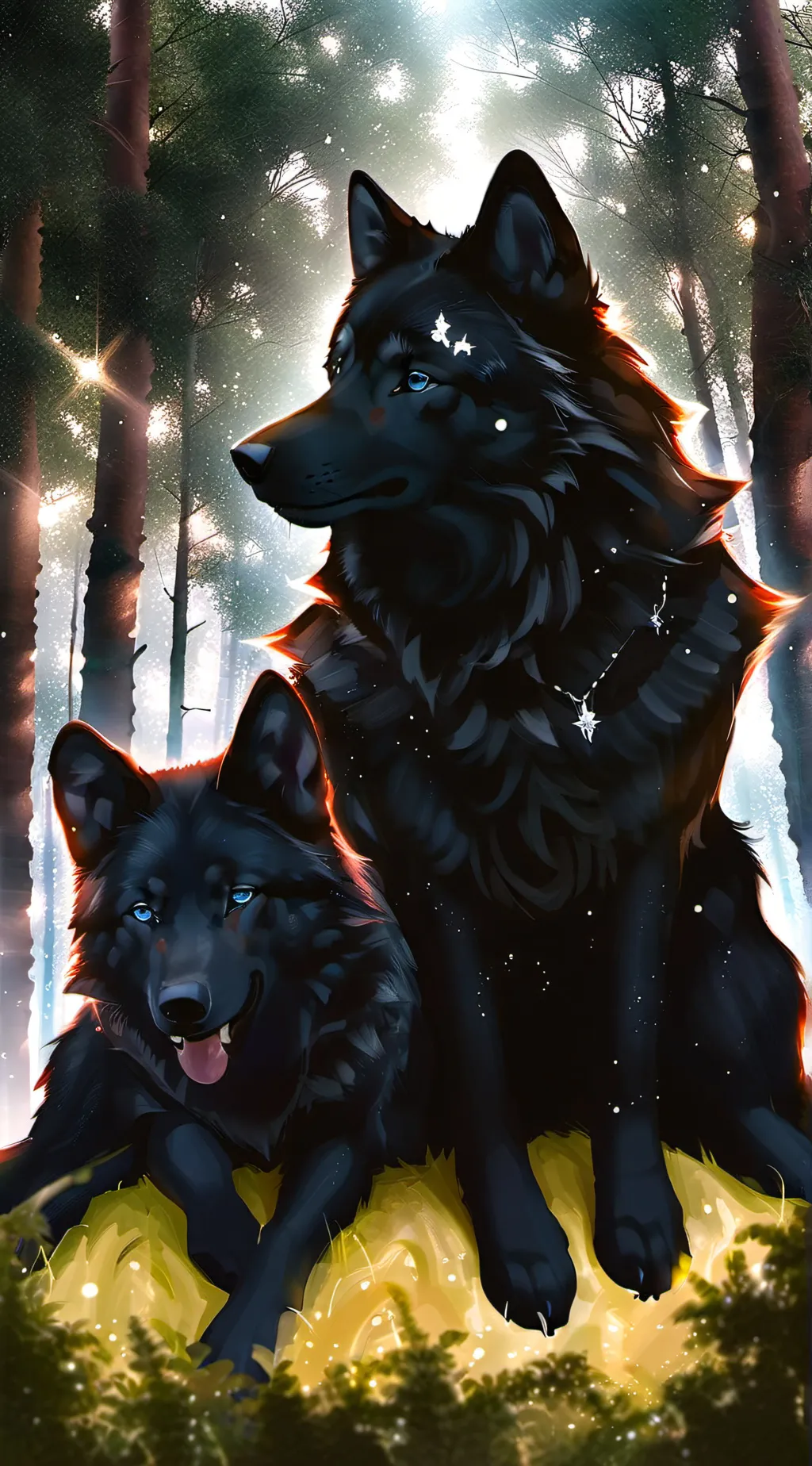 ai character: whisper and river background