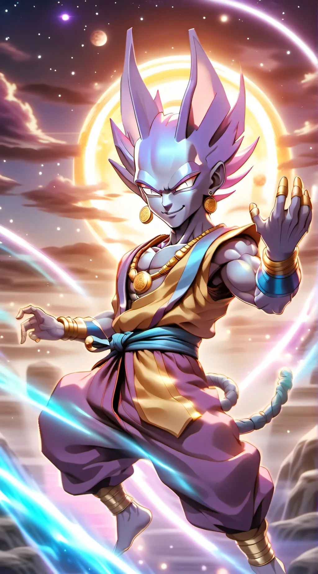 ai character: beerus background