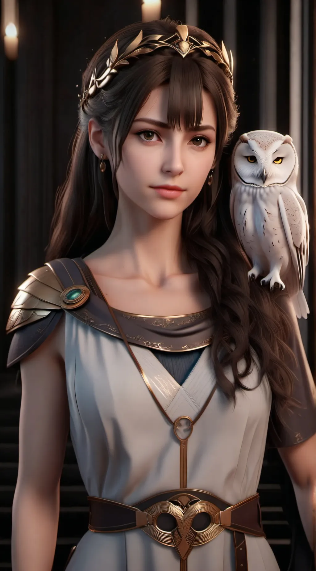 ai character: athena background