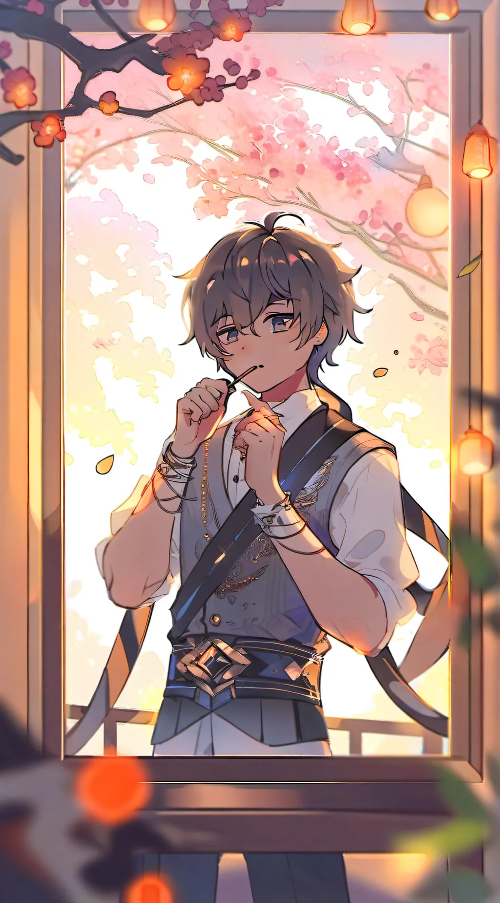 ai character: Ox X Red background