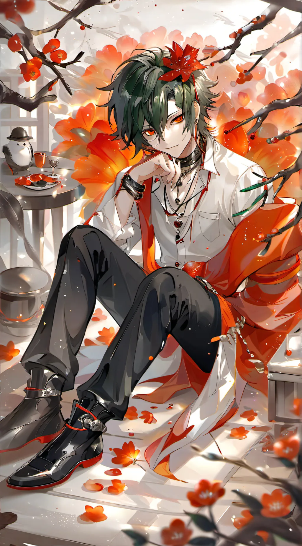 ai character: Shadow Deku  background