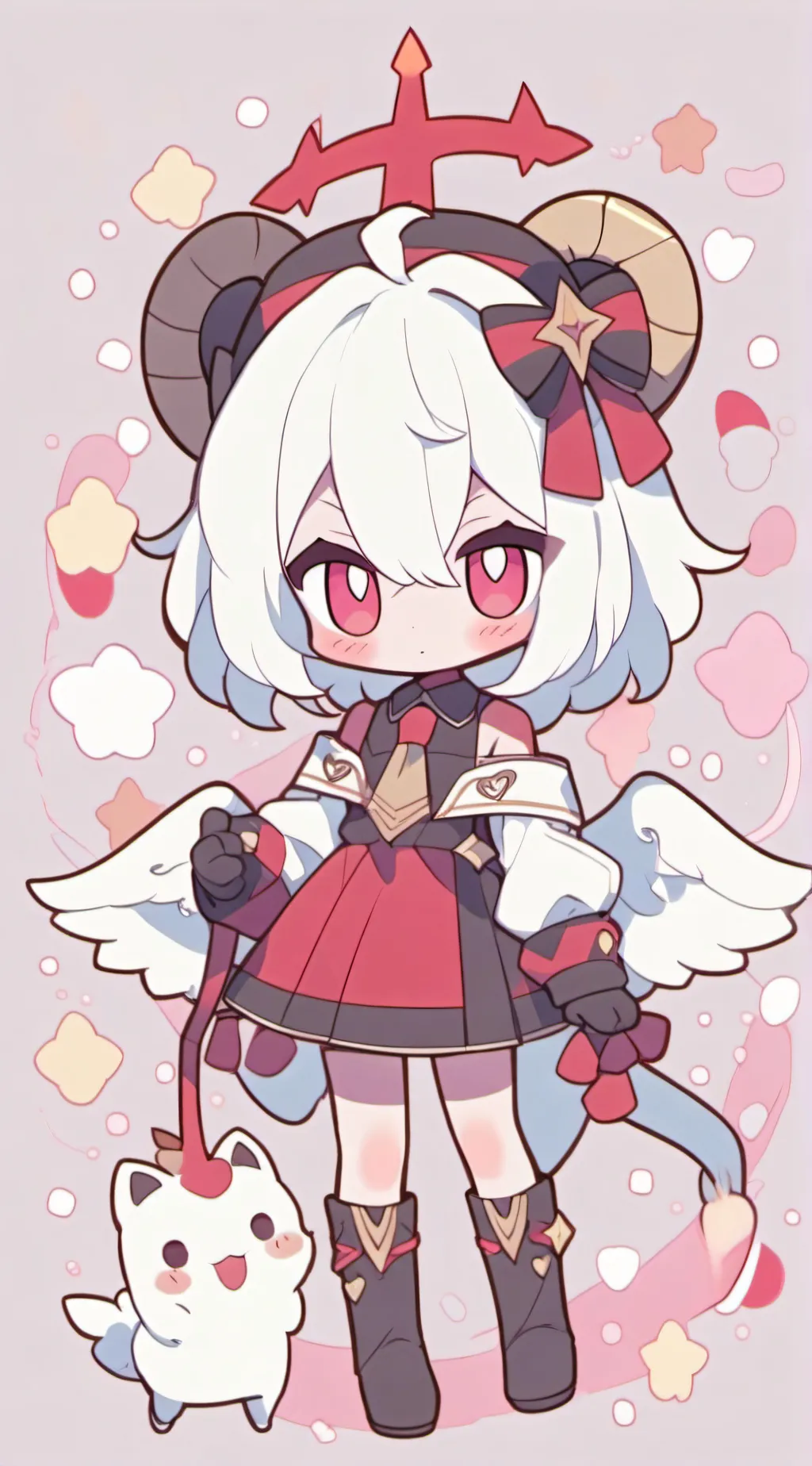 ai character: Comes back! background