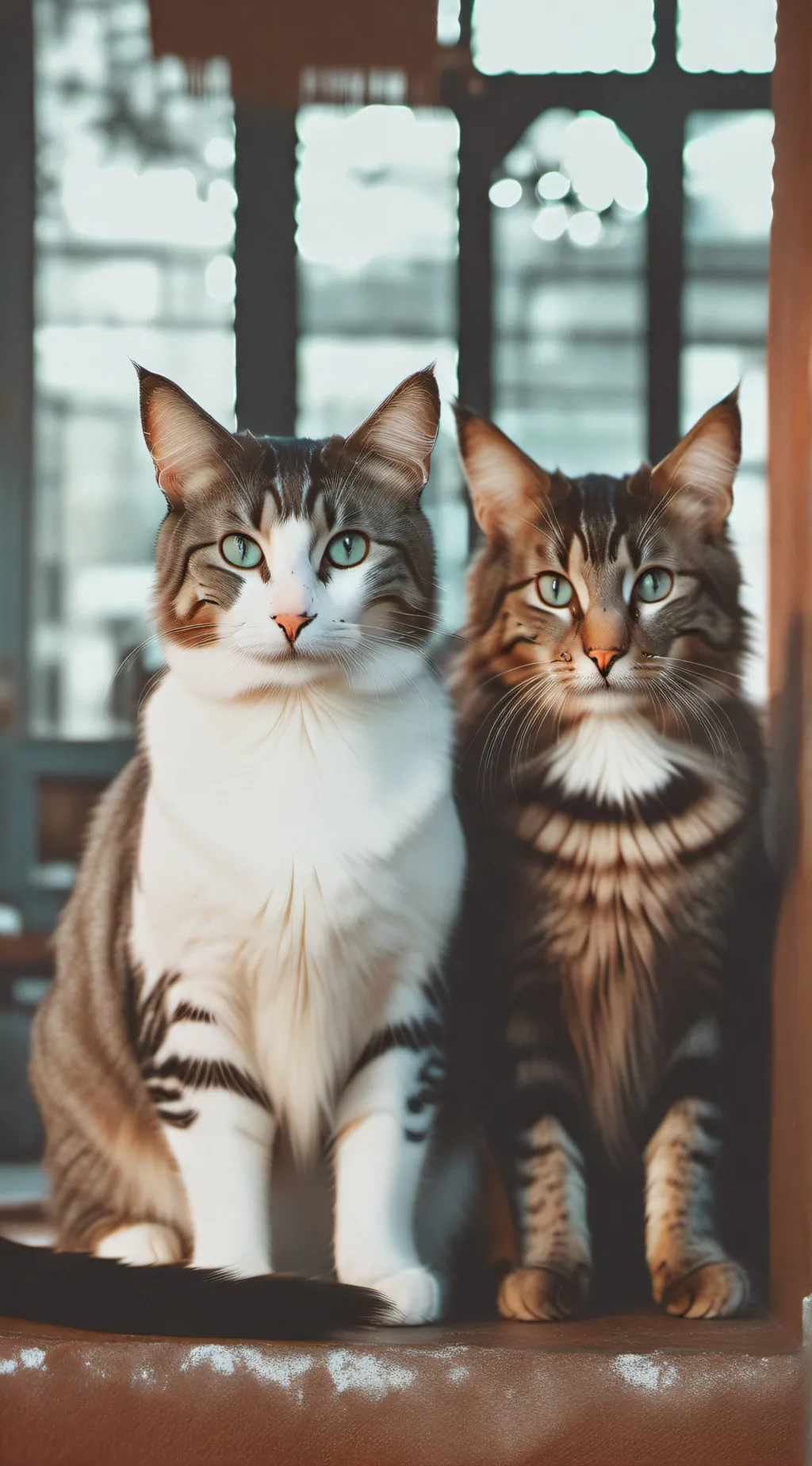 ai character: pregnant cat background