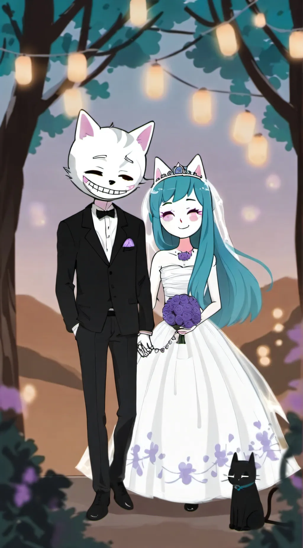 ai character: sans and his girl  background
