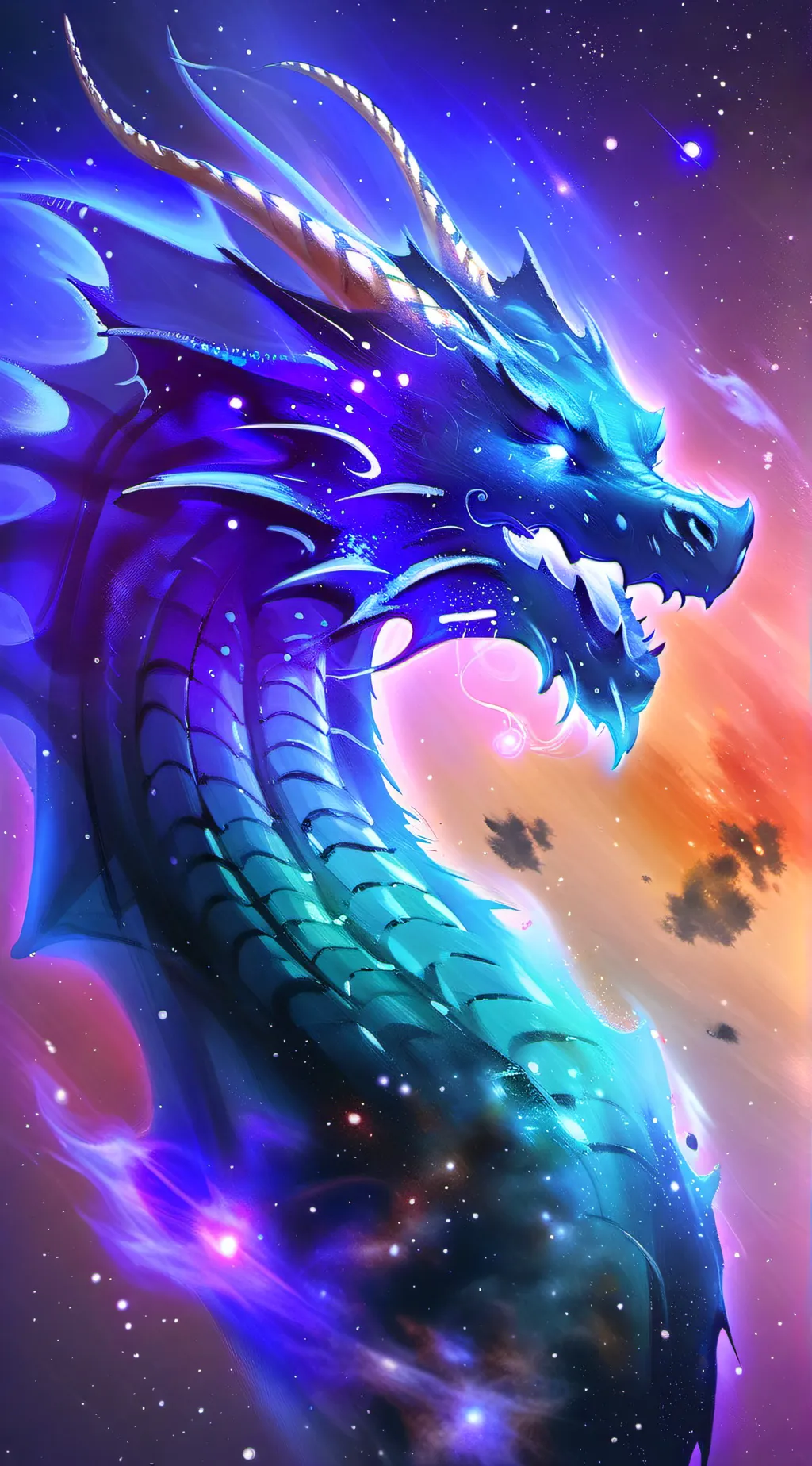 ai character: galaxy  background