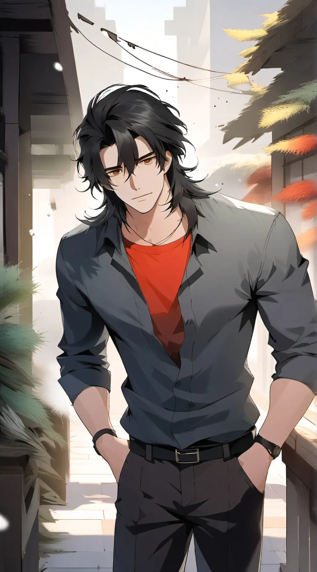 ai character: Damien  background