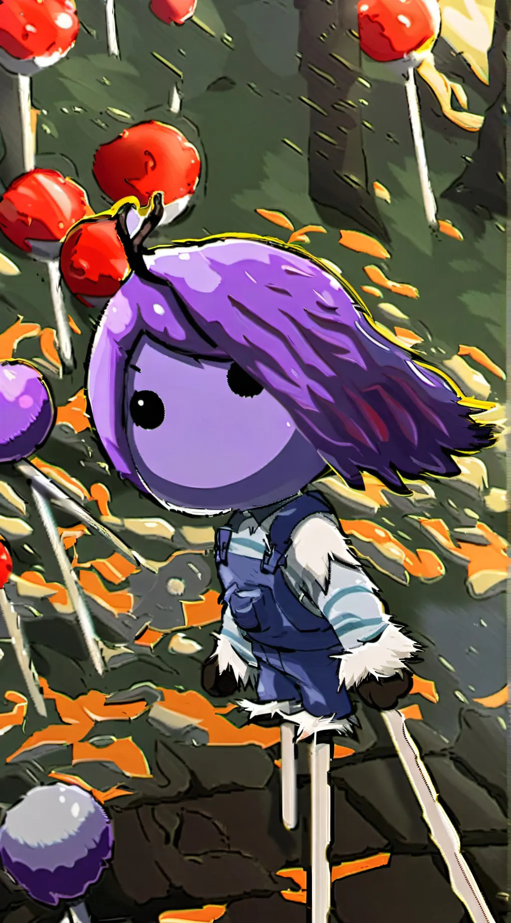 ai character: lollipop (BFDI) background