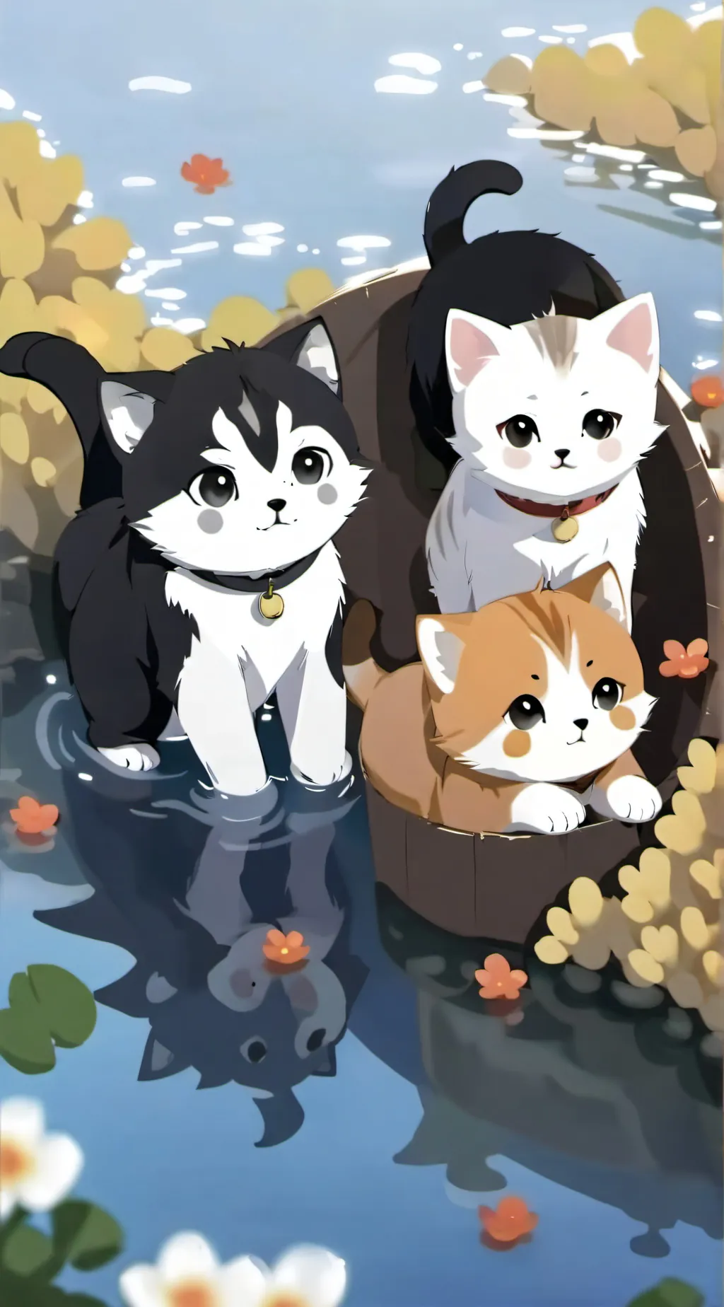 ai character: homeless kittens background