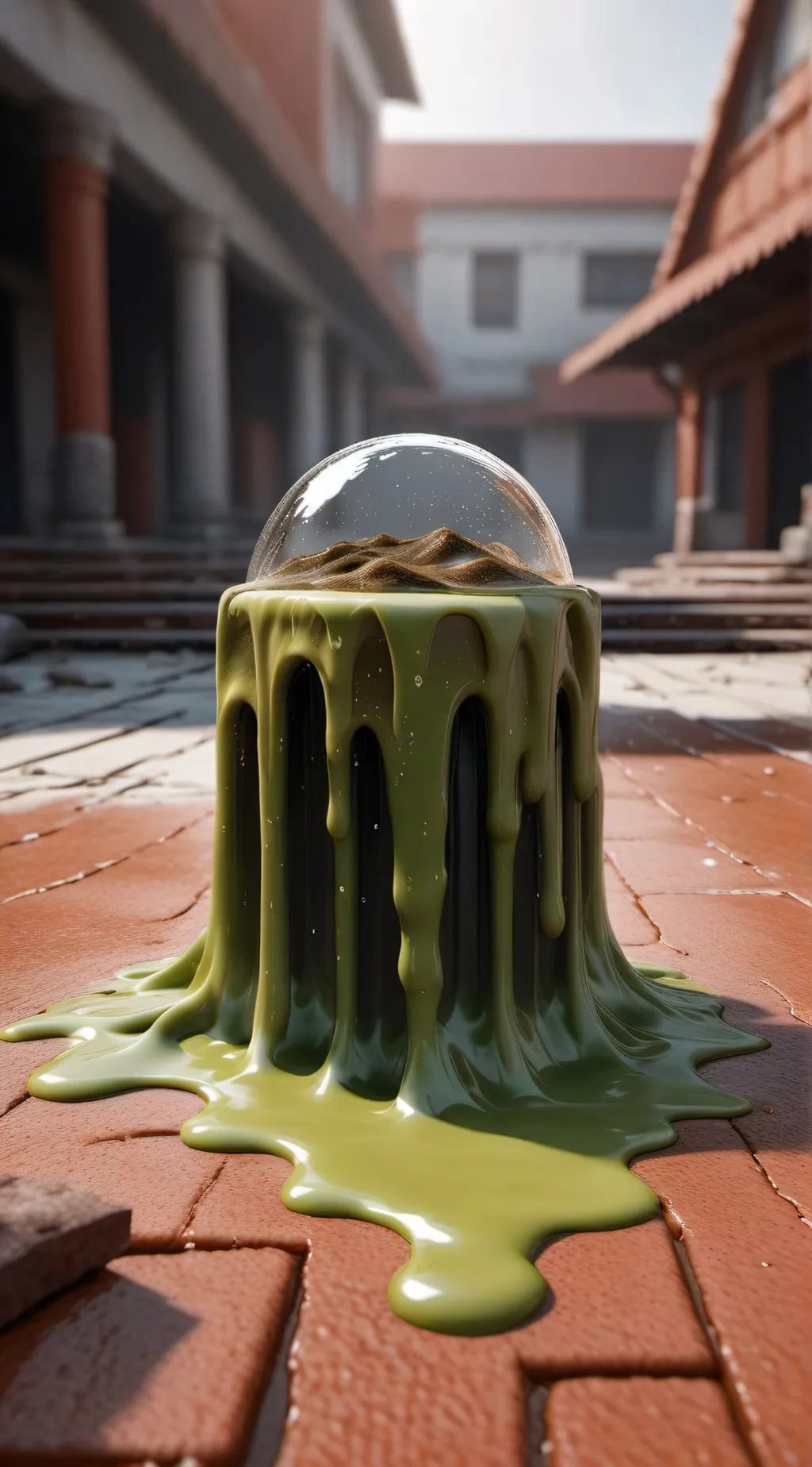 ai character: infanint slime background