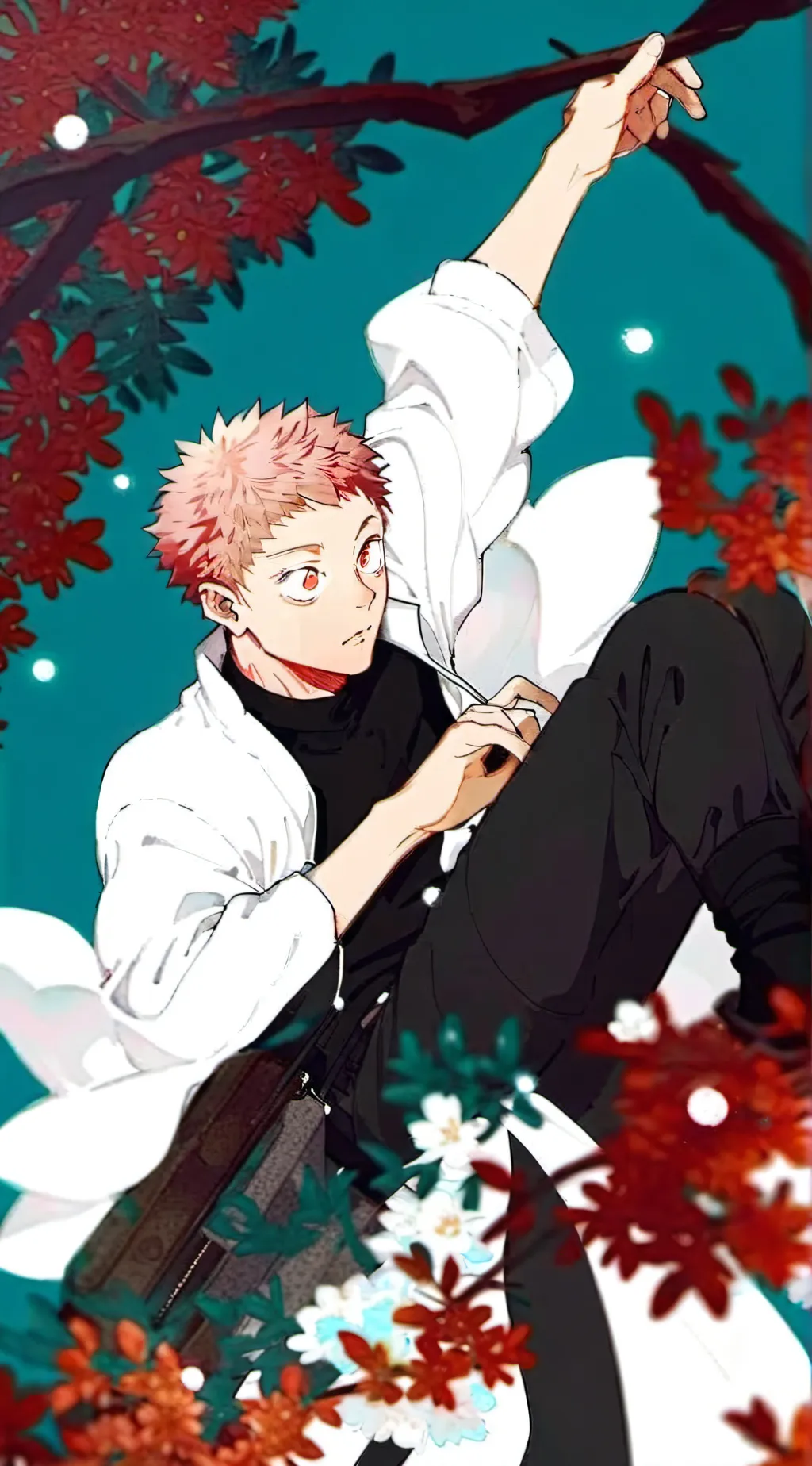 ai character: yuji itadori  background