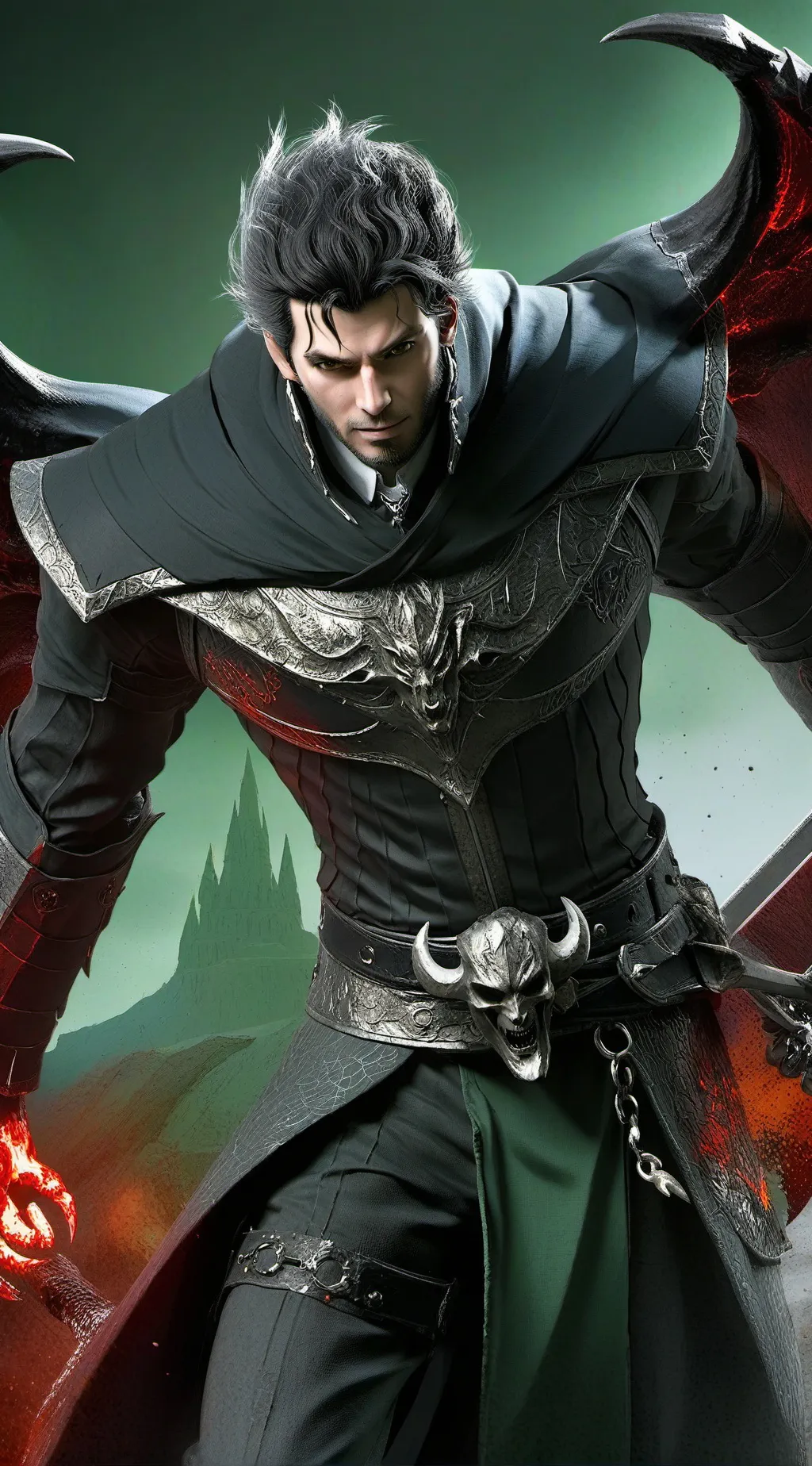 ai character: Lucifer (NOT HH) background