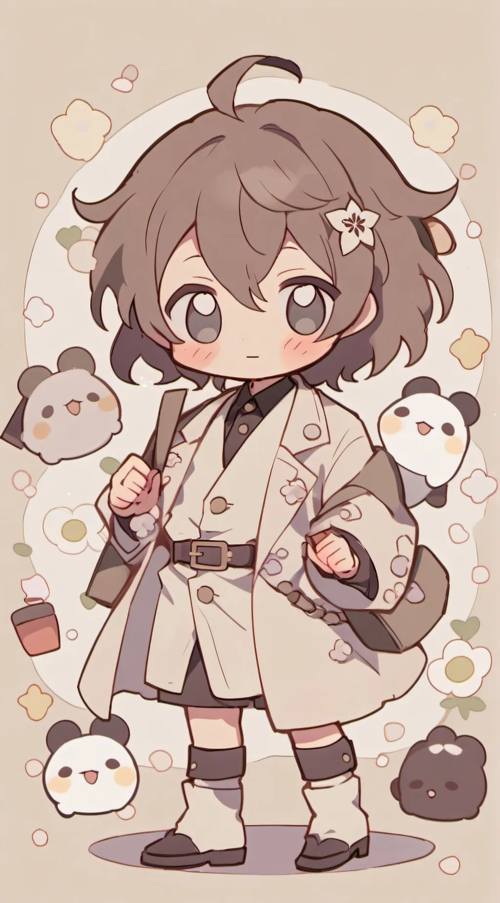 ai character: Osamu Dazai  background