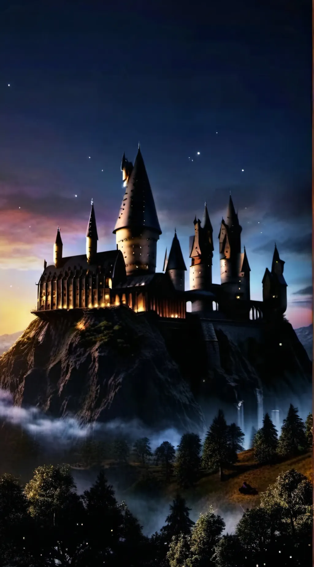 ai character: Hogwarts background