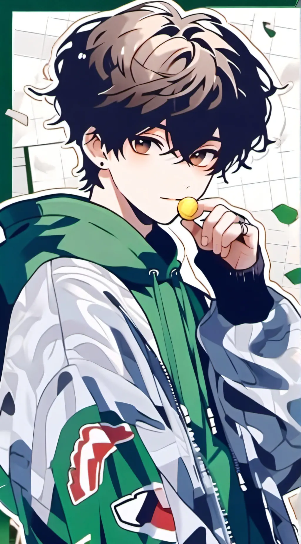 ai character: Miles😉💥 background