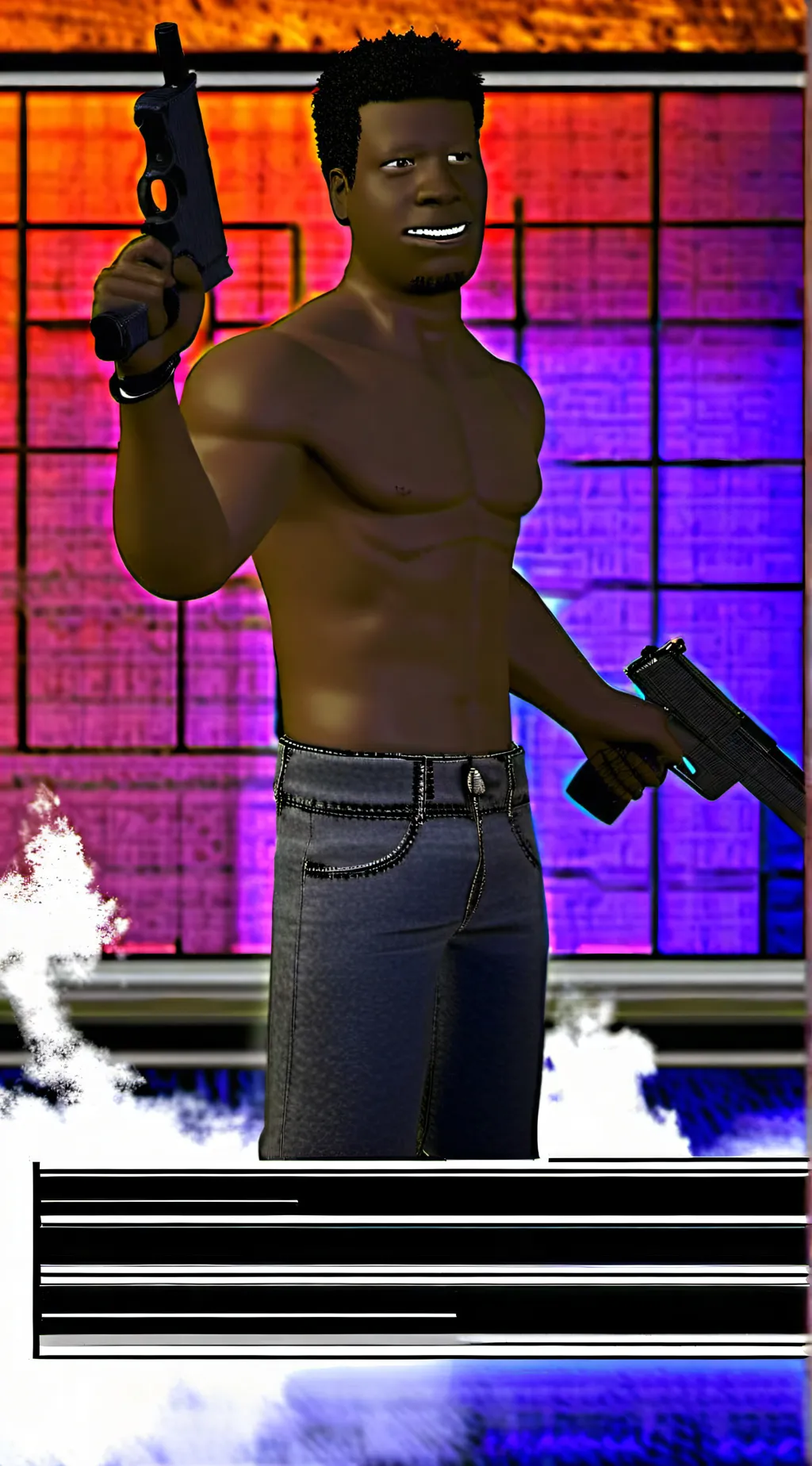 ai character: Tyrone Vs Cops background