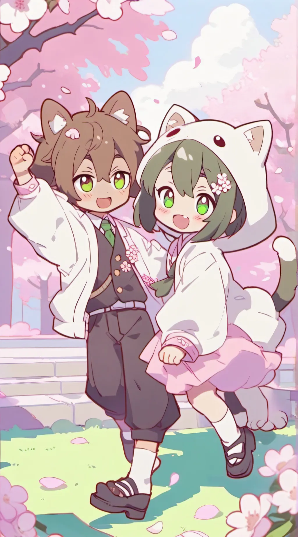 ai character: MHA APPLE PICKING! background