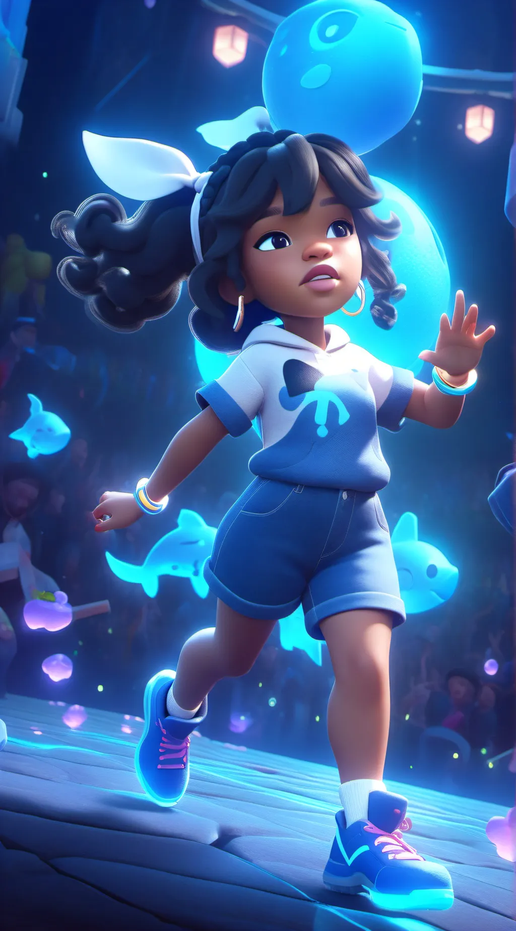 ai character: Arielle  background