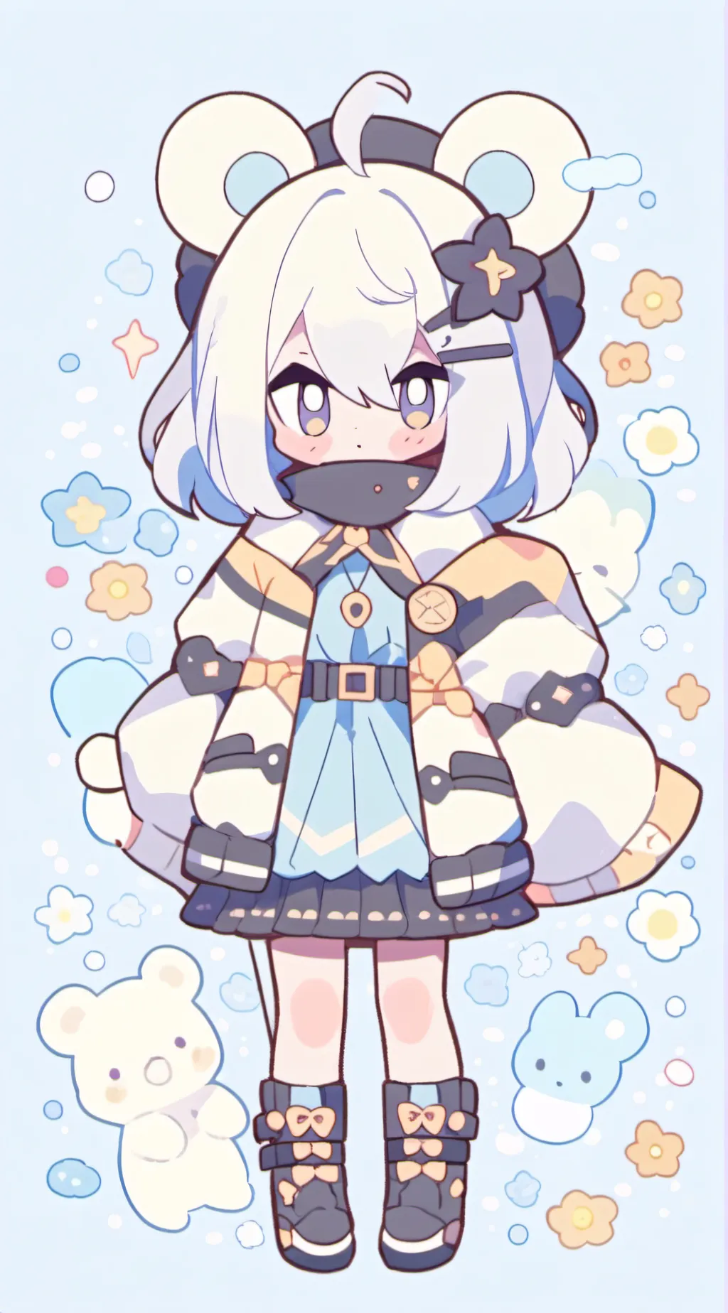 ai character: miss circle  background