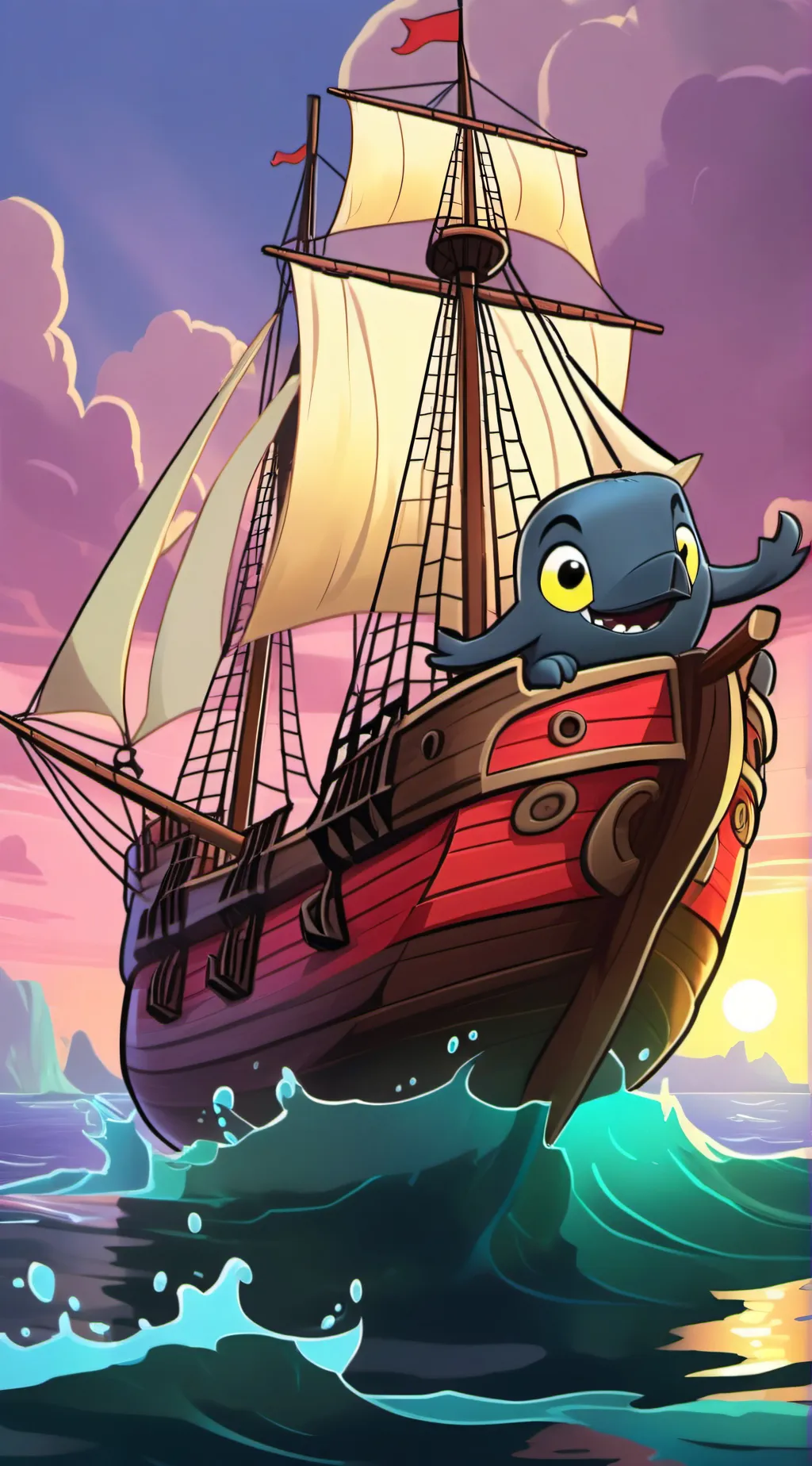 ai character: Briney's Ship background