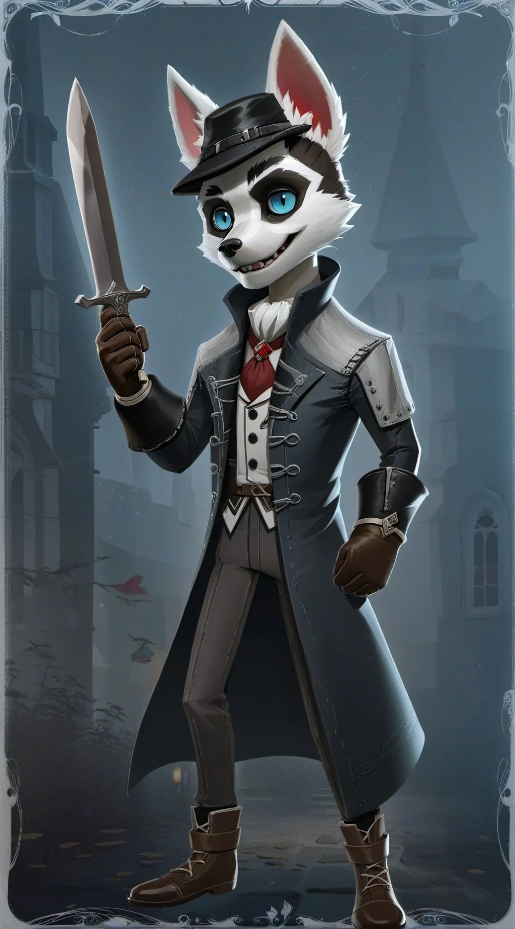 ai character: diamond background