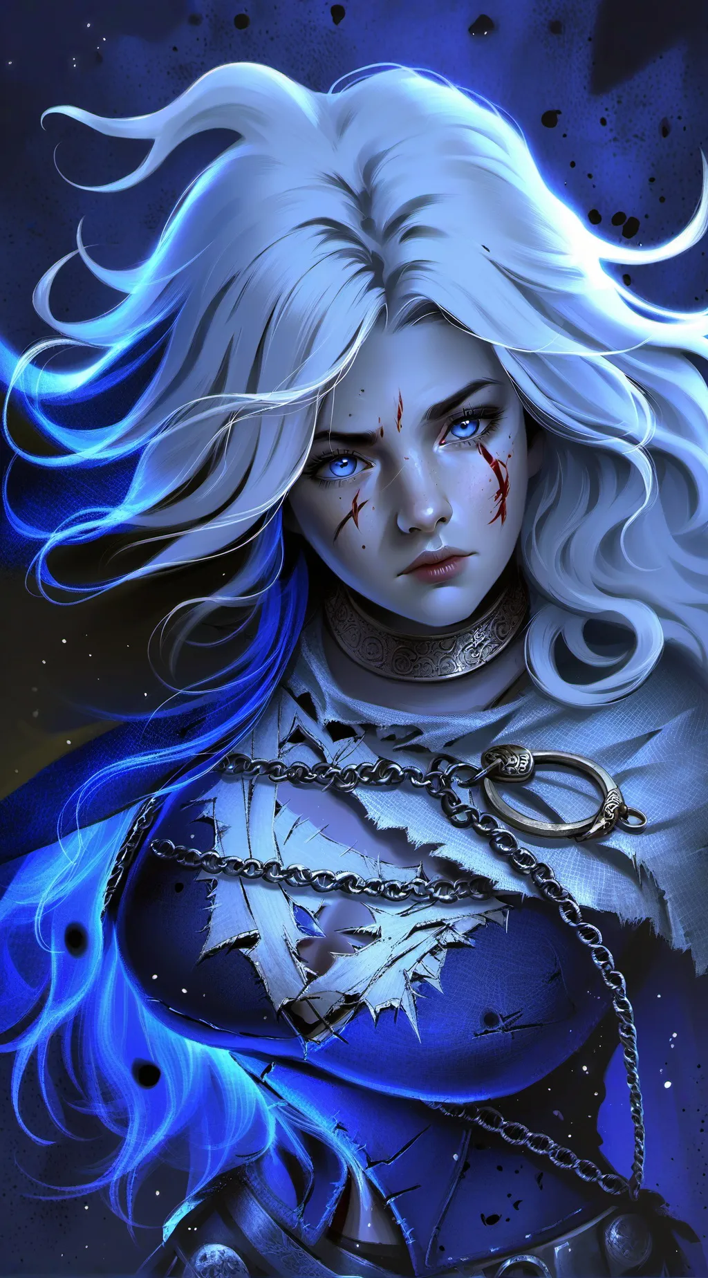 ai character: Xera Moongraced background