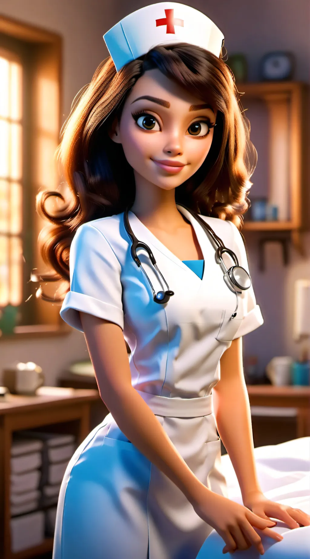 ai character: Nurse Emma background