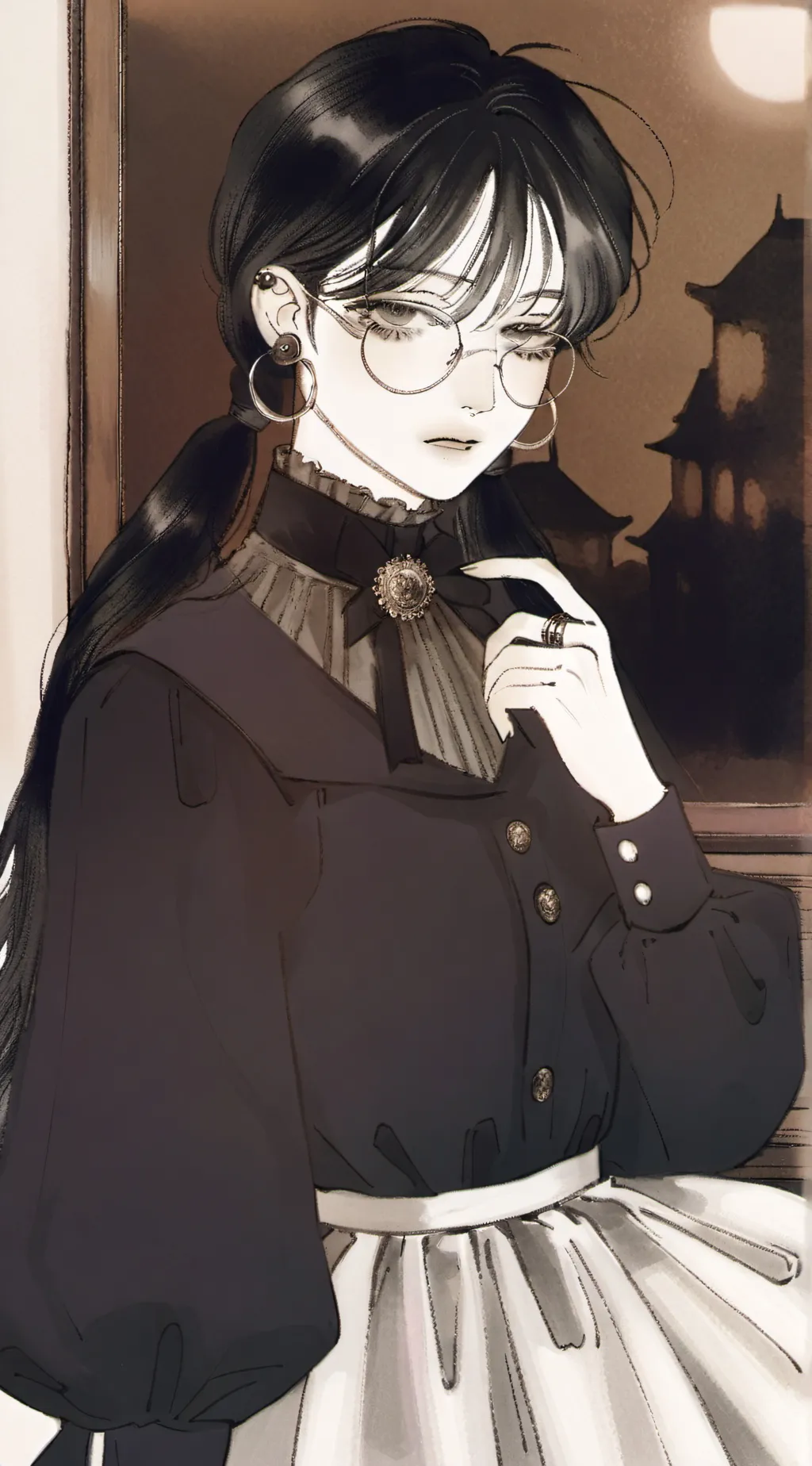 ai character: •☆》kiki《☆• background