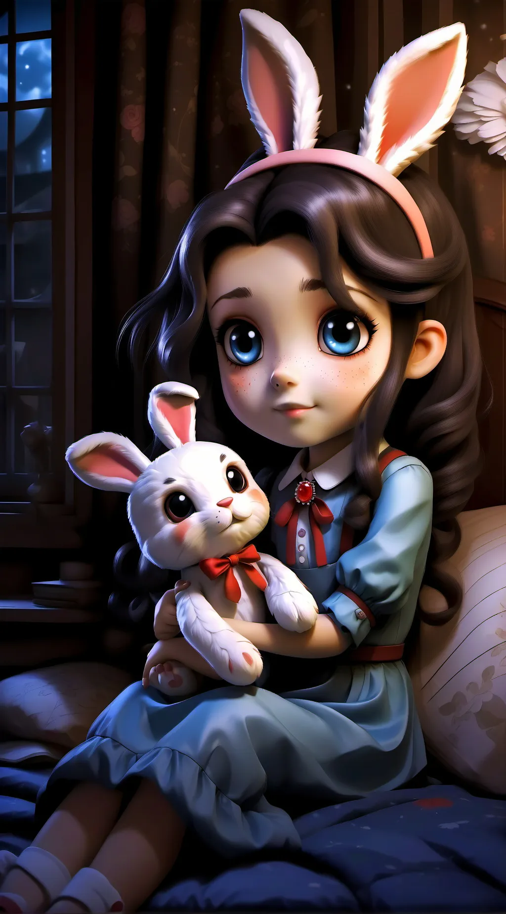 ai character: Mr hops playhouse background