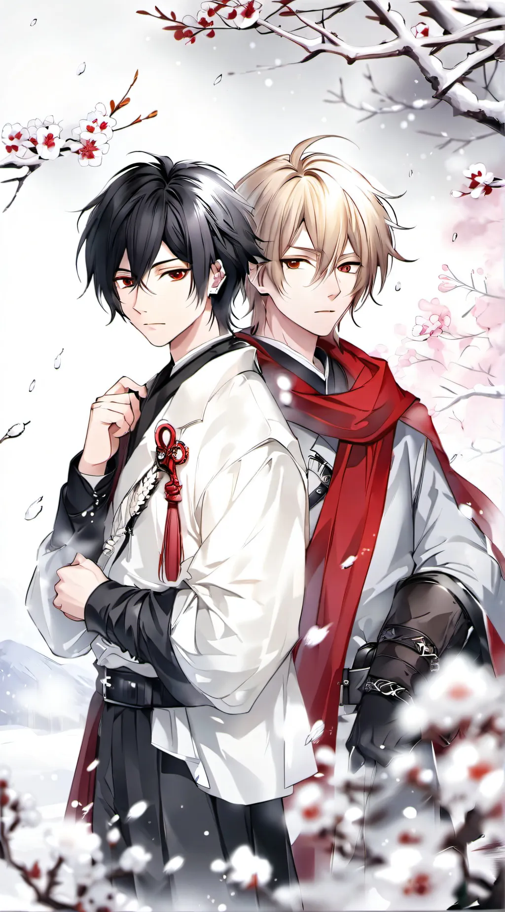 ai character: Erlic and ash  background