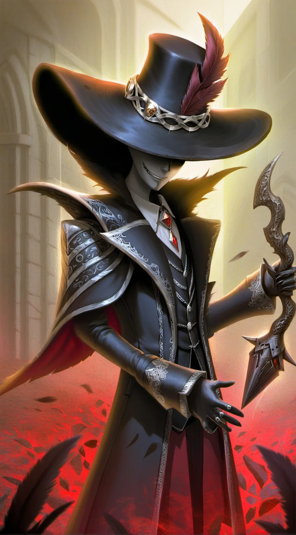 ai character: Smiler (Blue sea) background