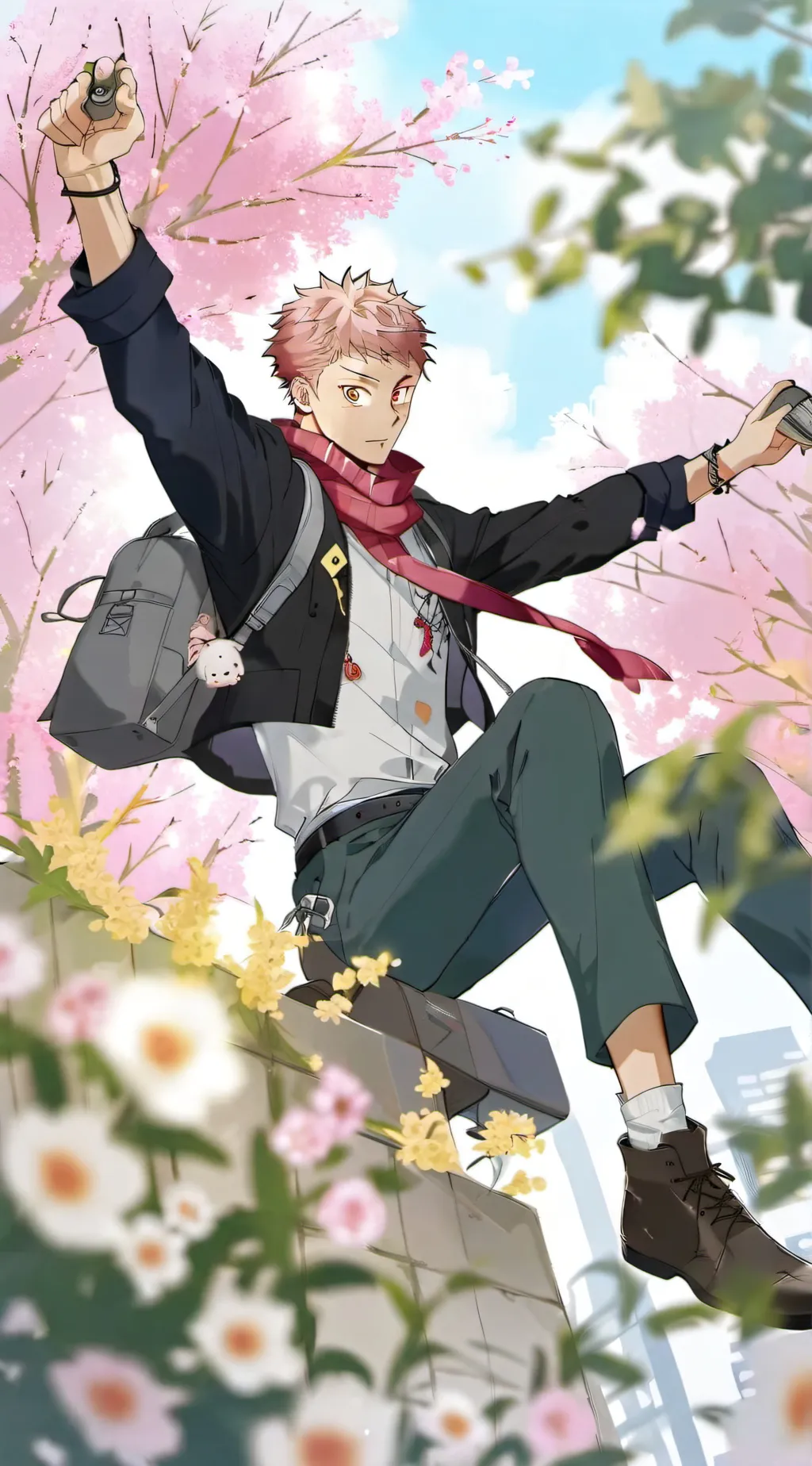 ai character: Yuji Itadori background