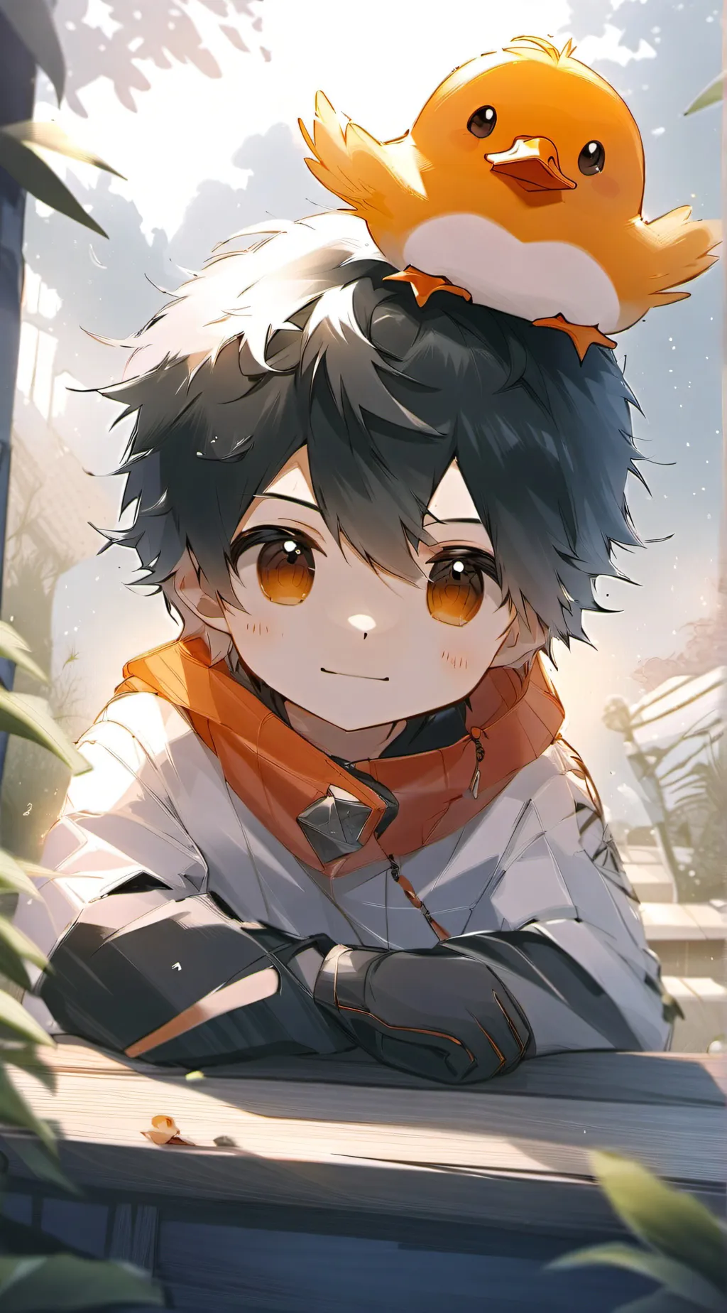 ai character: ME AND KIKI background