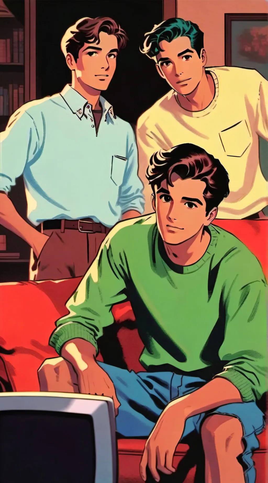 ai character: older brothers  background