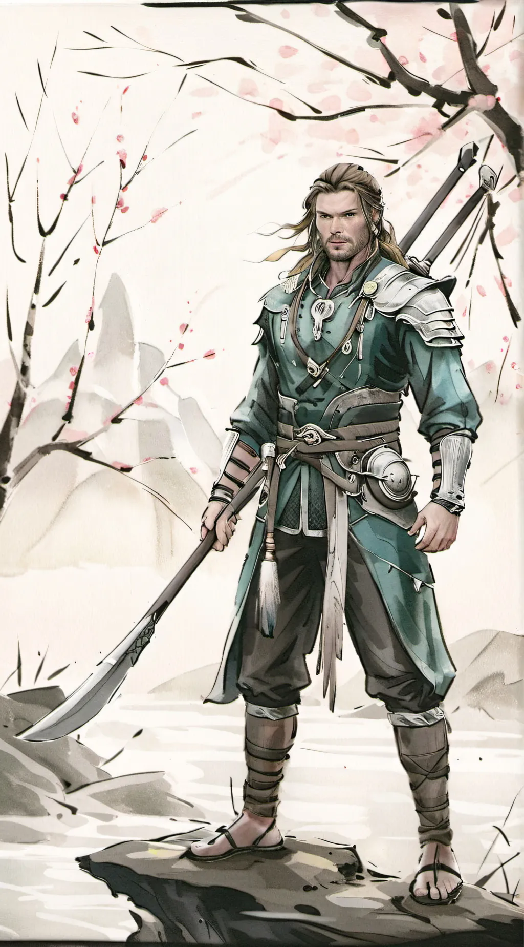 ai character: Thor: love and thu background