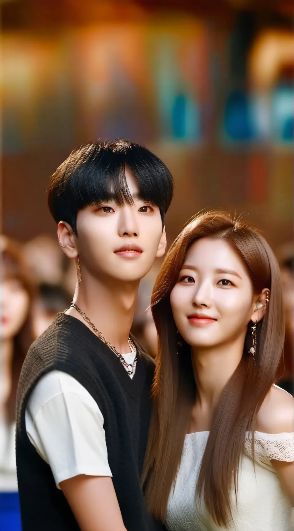 ai character: Meeting K-pop  background