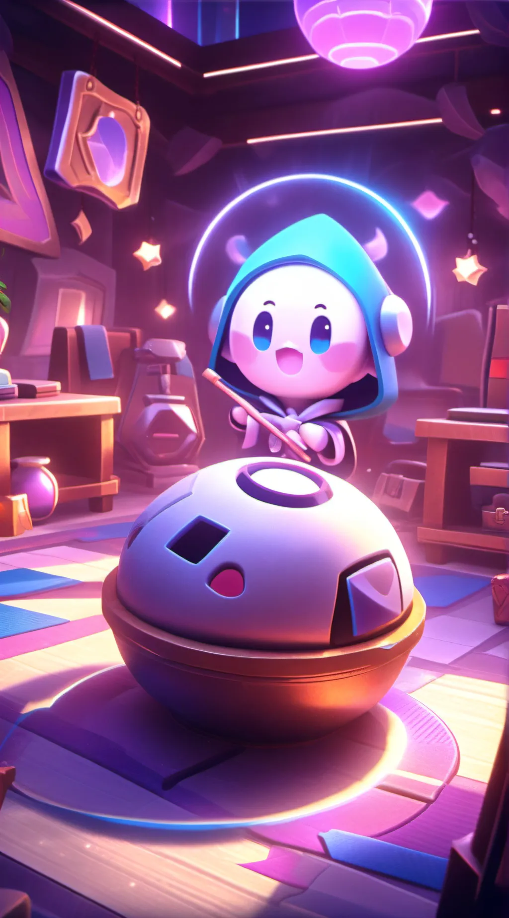 ai character: Violet's creation  background