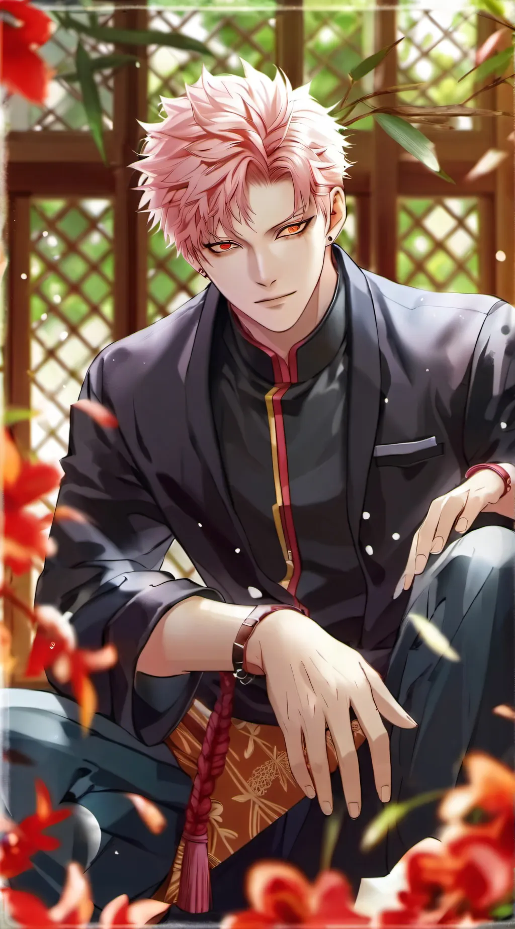 ai character: SukunaXMegumi background