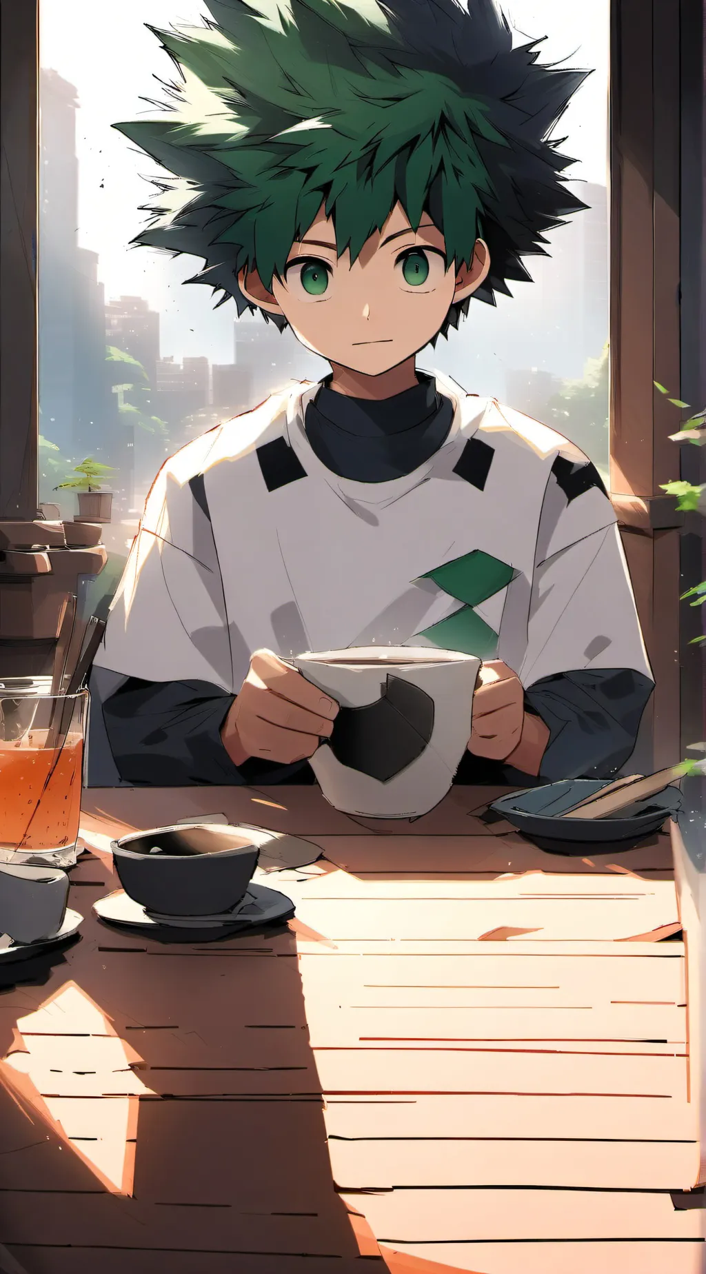 ai character: deku background