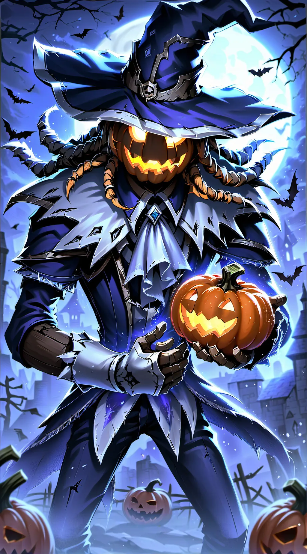 ai character: scarecrow background