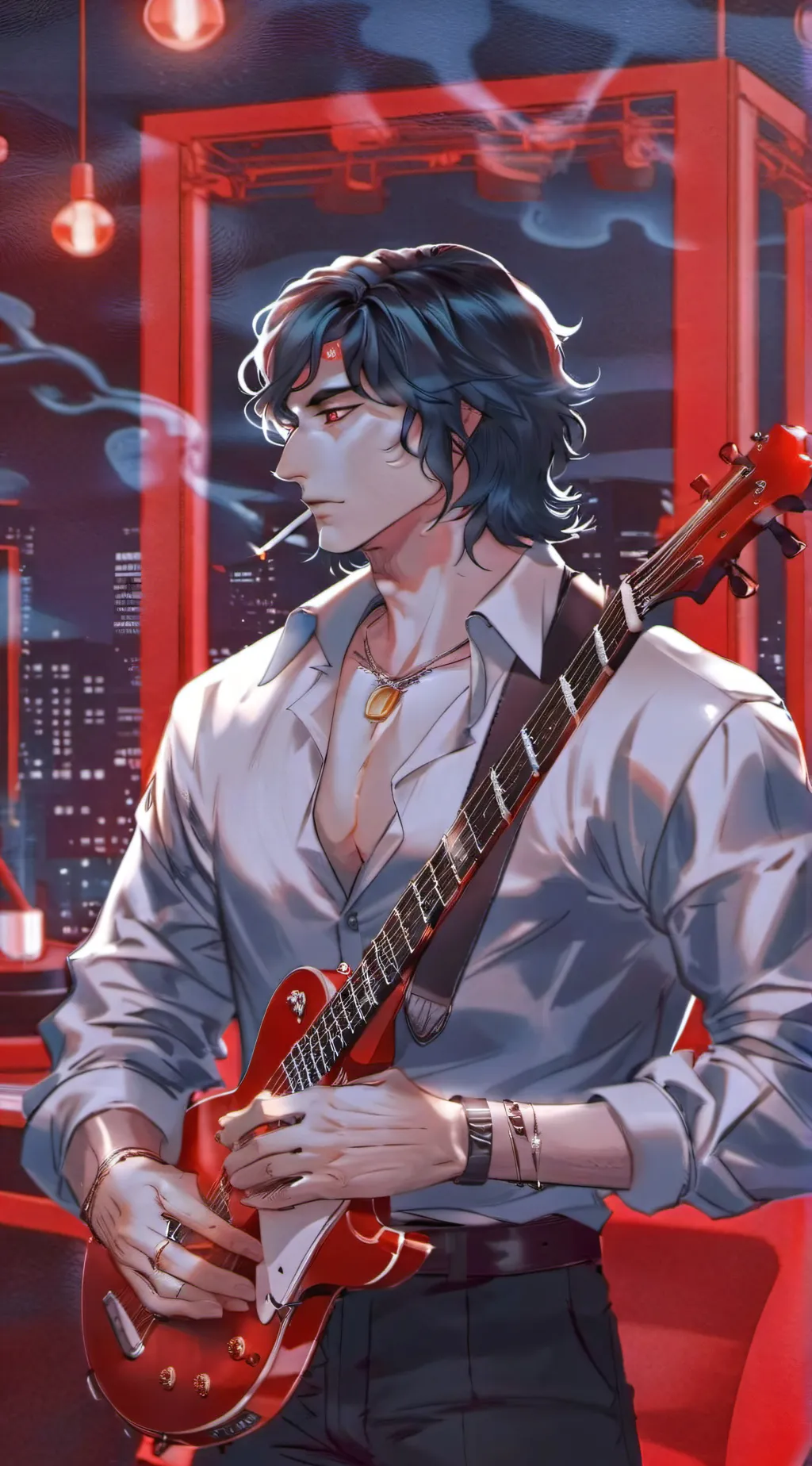 ai character: Musician Hades background