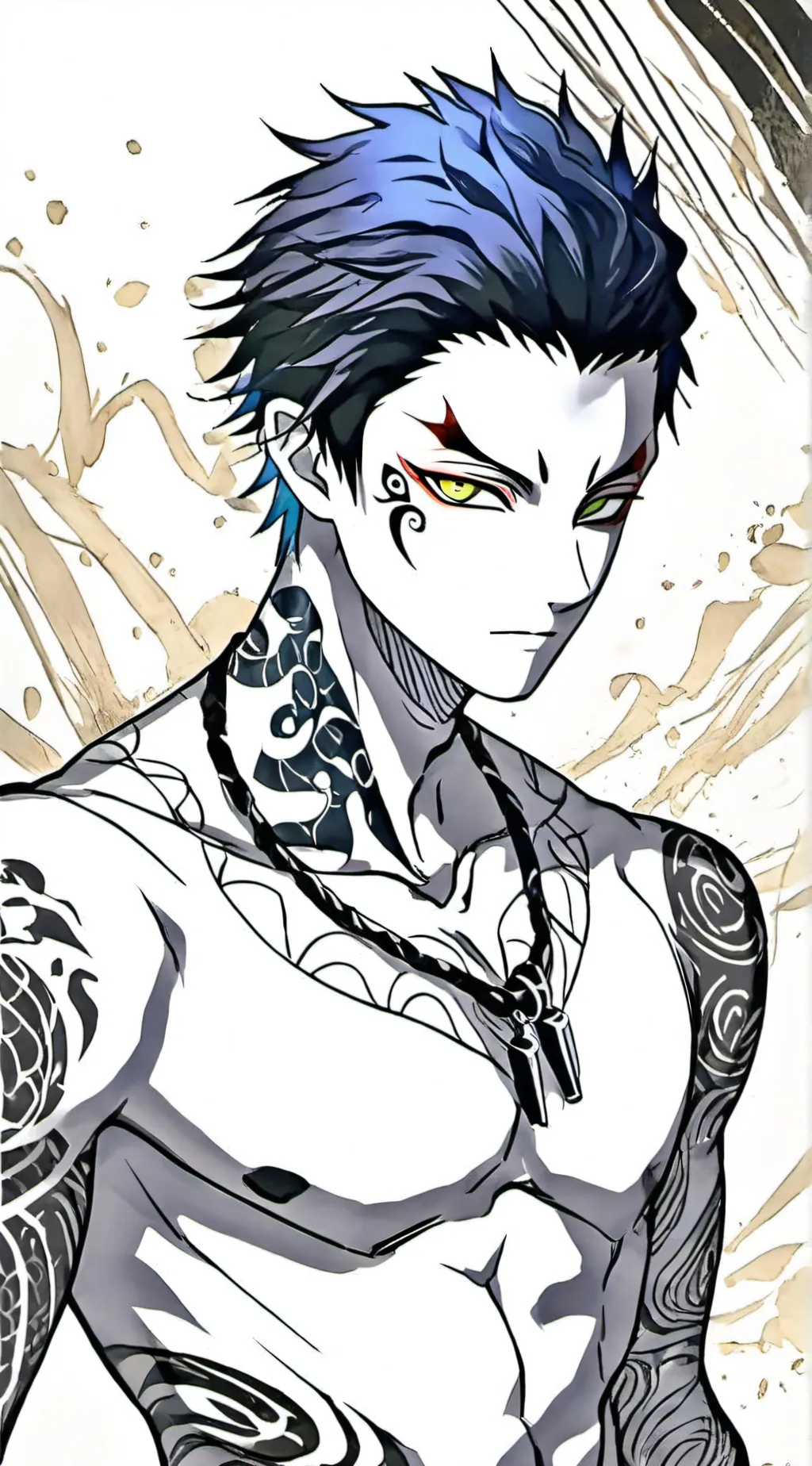 ai character: ❄️Akaza❄️ background