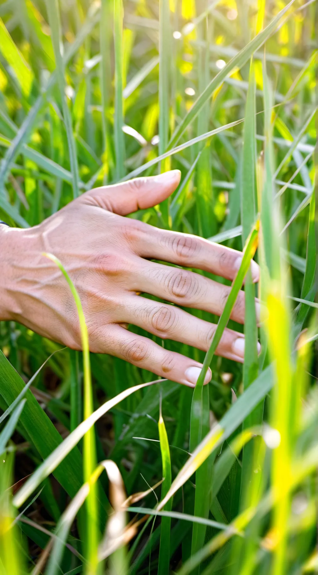 ai character: Grass background