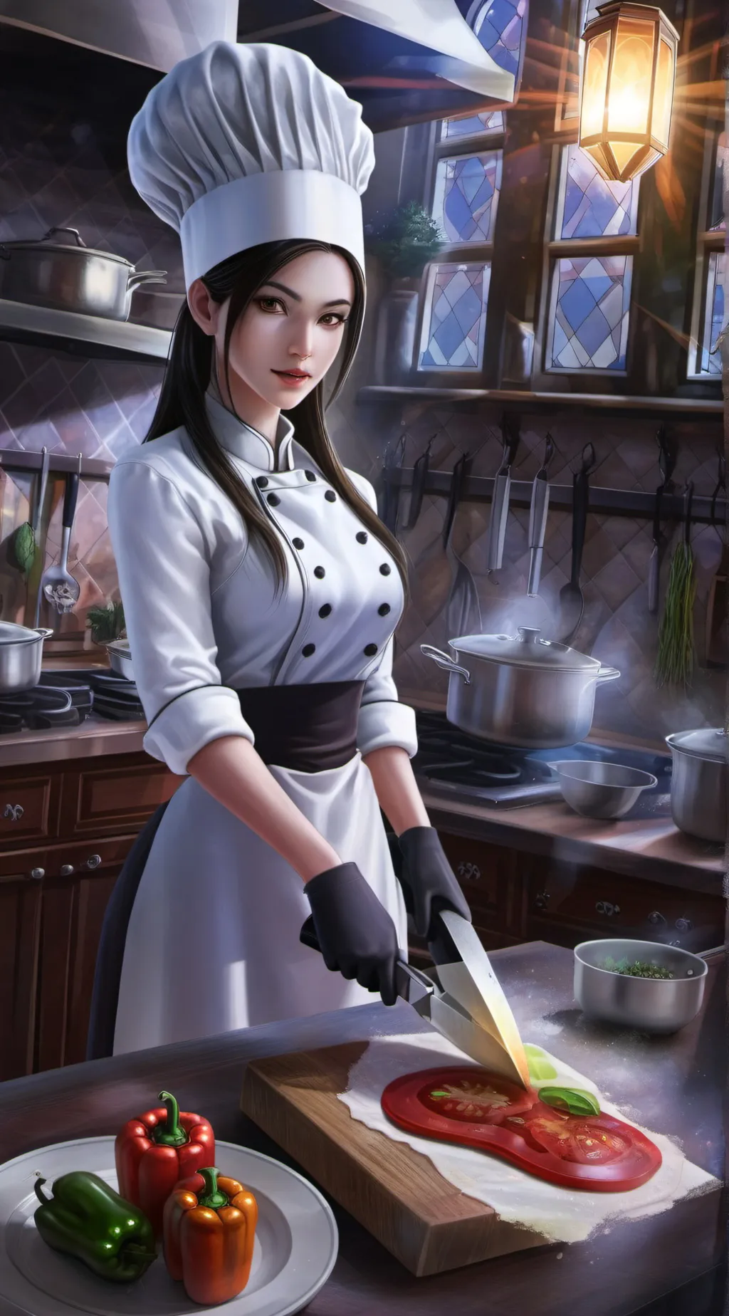 ai character: Aria background