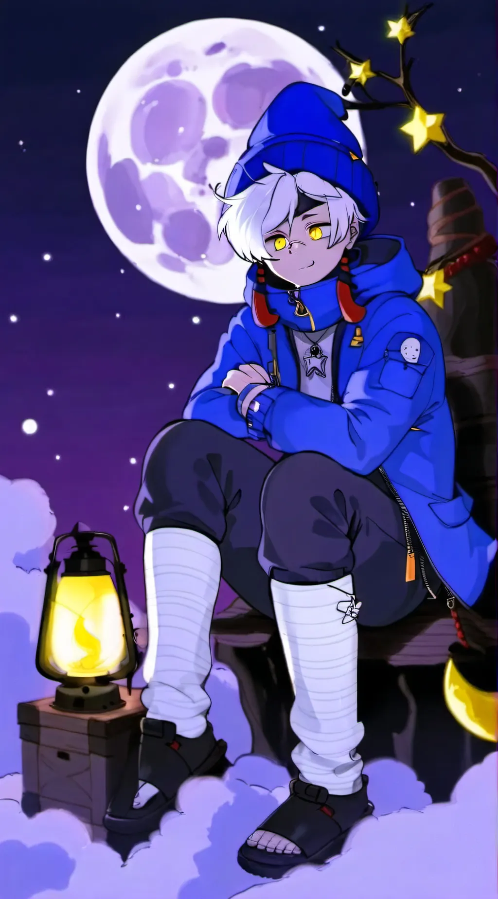 ai character: Moon's pregnant background