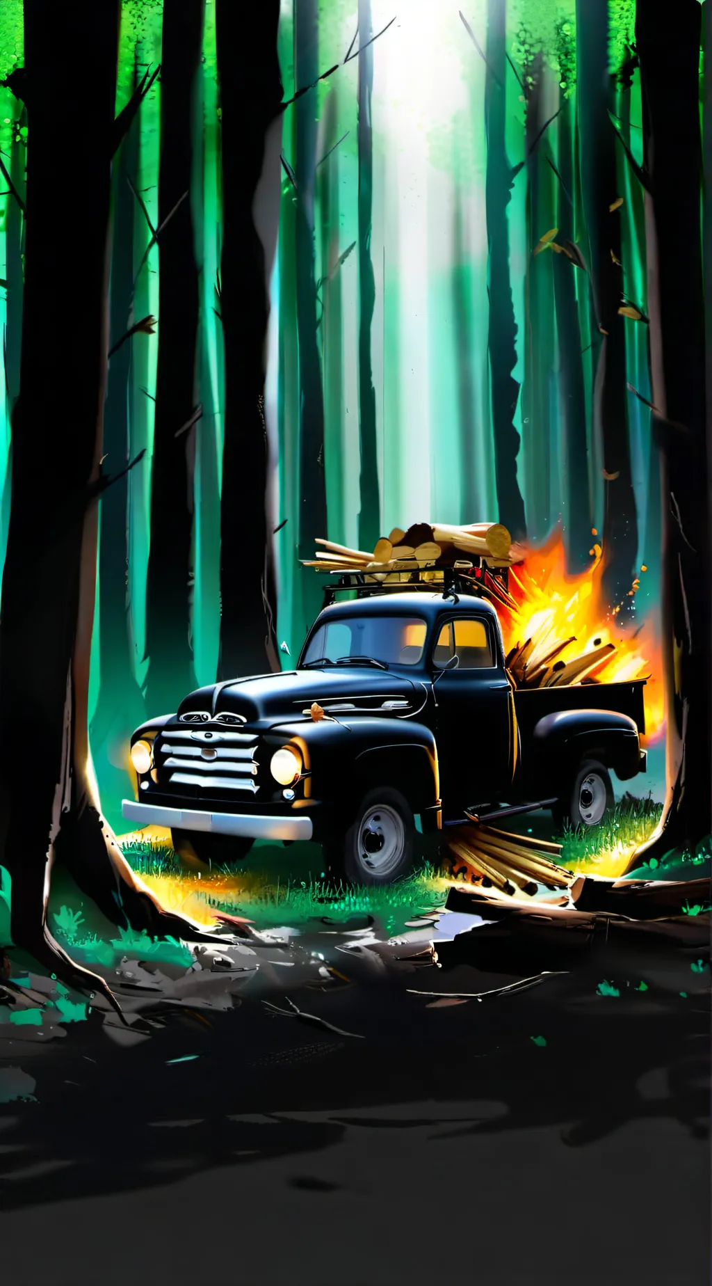 ai character: family crash background