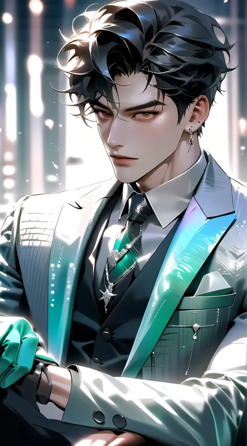 ai character: Drew  background