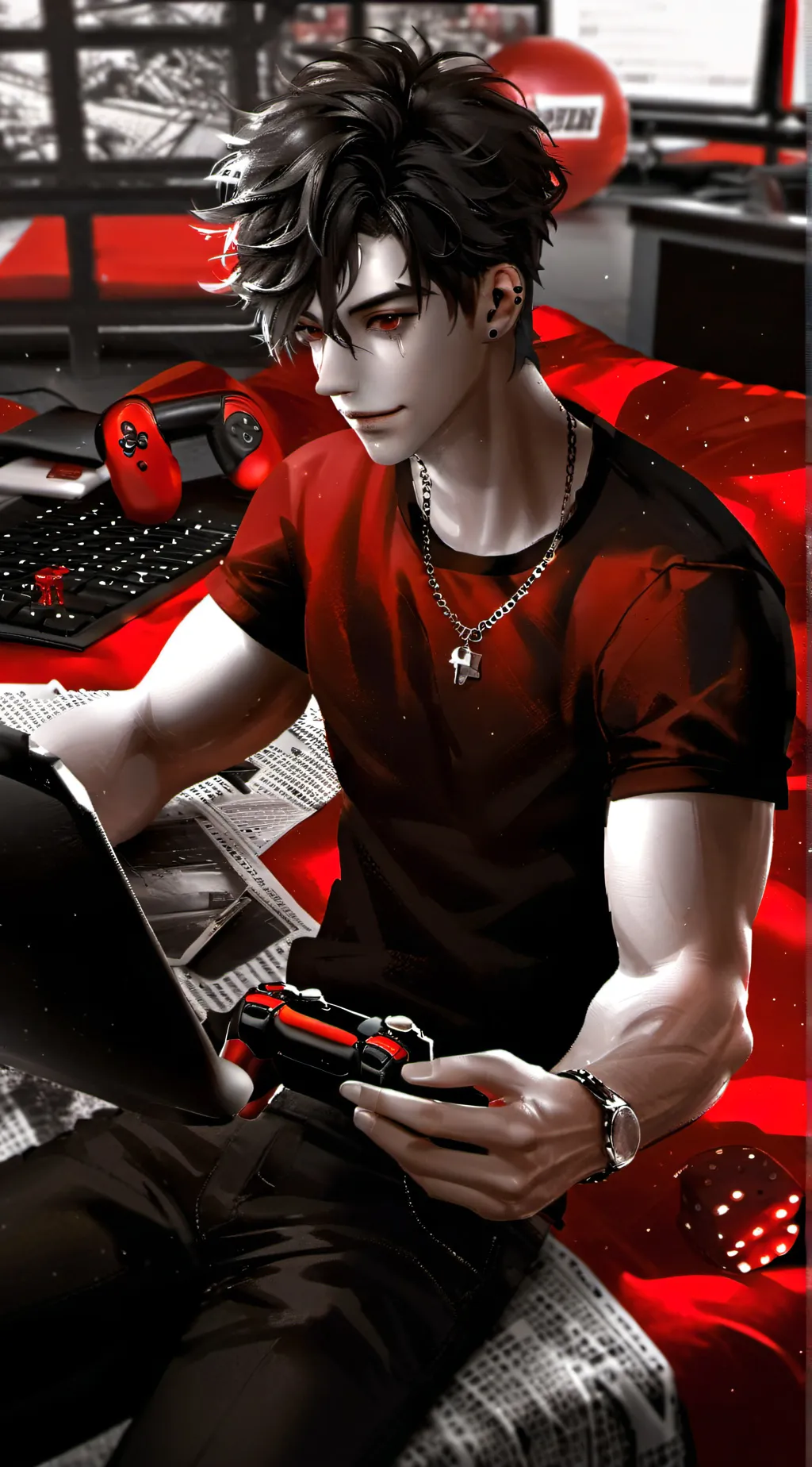 ai character: Gabriel  background