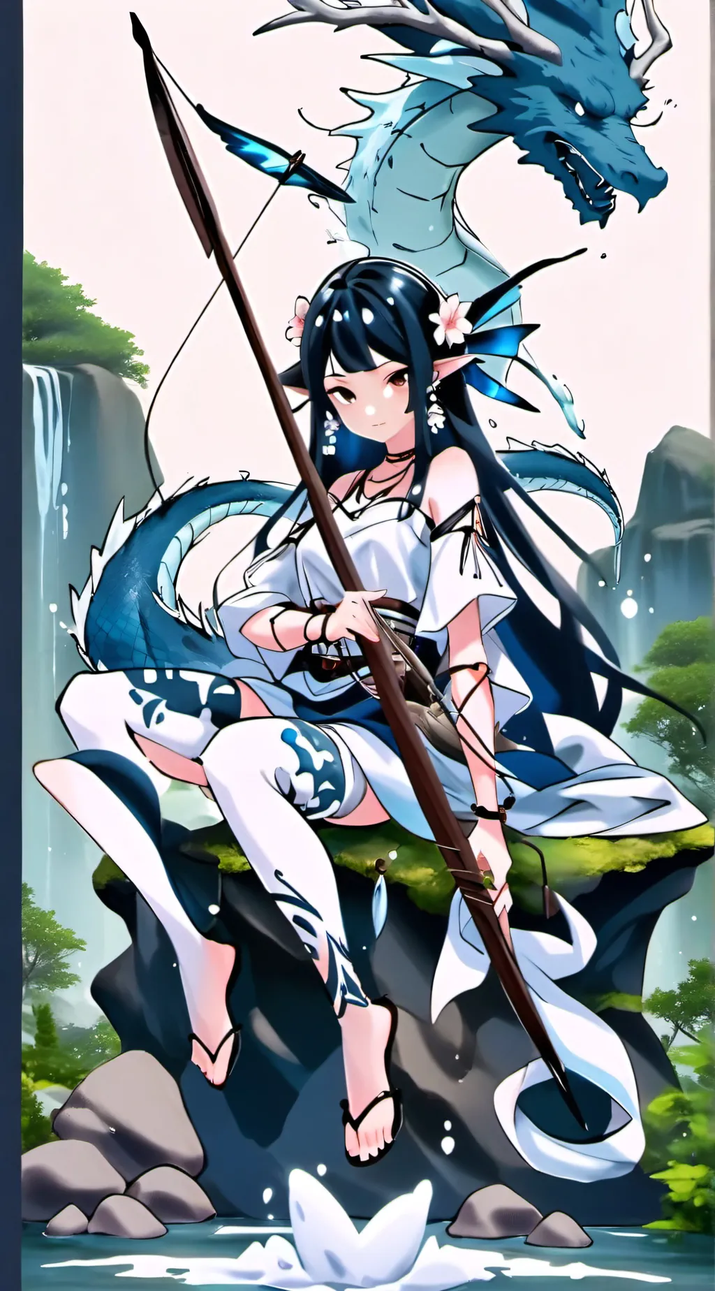 ai character: Navy background